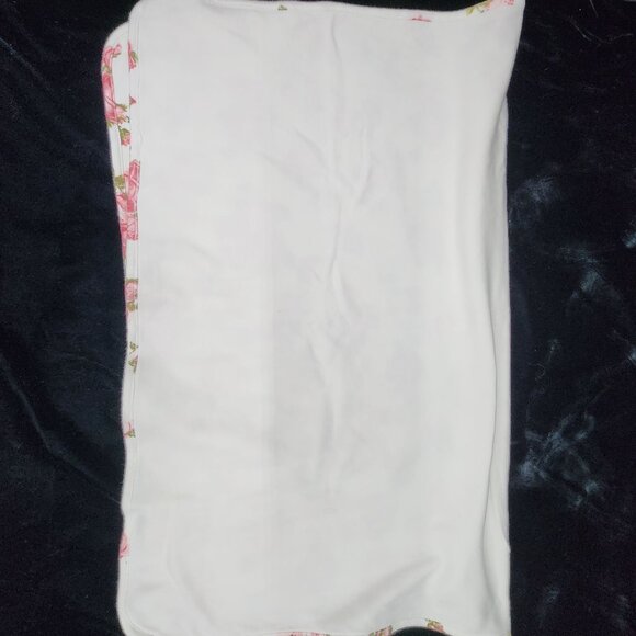 Biscotti Baby Receiving Blanket Vintage Rose Cotton 26" x 32.5" VTG - Picture 8 of 8